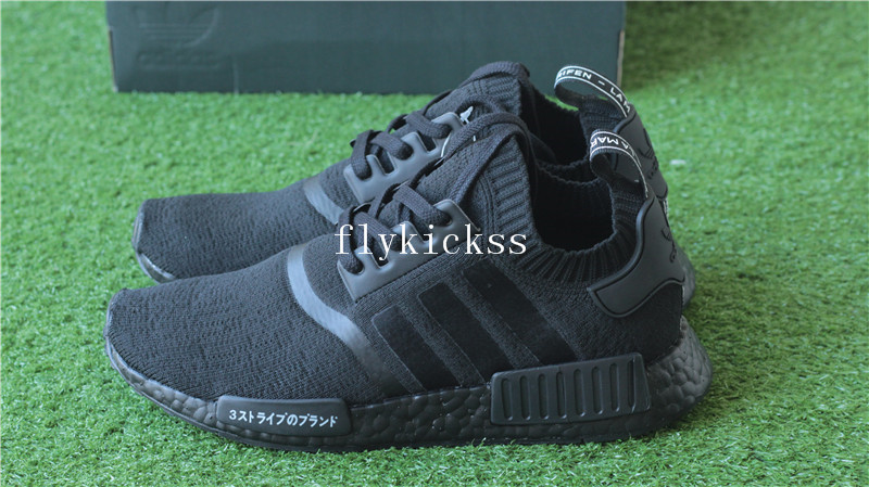 Real Boost Adidas NMD R1 PK Primeknit Triple Black